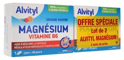 Alvityl Magnesium Vitamin B6 2 X 45 Tablets 1 Alvityl Magnesium Vitamin B6 2 X 45 Tablets