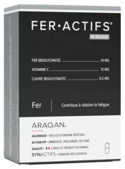 Aragan Synactifs FerActifs 60 Capsules