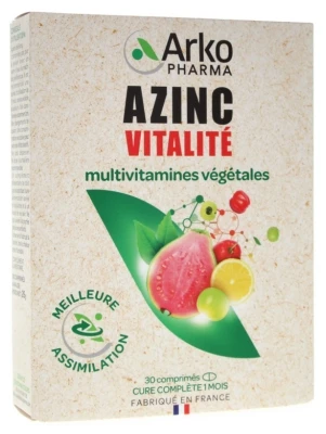 Arkopharma Azinc Vitality Multivitamins Botanical 30 Tablets 1 Arkopharma Azinc Vitality Multivitamins Botanical 30 Tablets