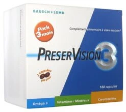 Bausch & Lomb Bausch + Lomb PreserVision 3 Pack 3 Months 180 Capsules
