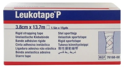 Essity Leukotape P Rigid Adhesive Tape 3.8cm X 13.7m 1 Essity Leukotape P Rigid Adhesive Tape 3.8cm X 13.7m