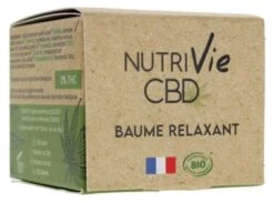 CBD Cannabidiol Nutrivie Relaxing Balm Organic 30ml