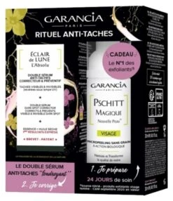 Garancia Éclair De Lune L'Absolu Double-Serum Dark Spot Corrector Corrects & Prevents 30ml + Pschitt Magique New Skin 30ml Free