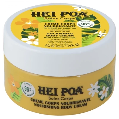 Hei Poa Nourishing Body Cream With Tahiti Monoï Oil 210ml 1 Hei Poa Nourishing Body Cream With Tahiti Monoï Oil 210ml