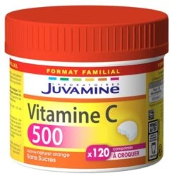 Juvamine Vitamin C 500 120 Tablets To Crunch