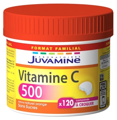 Juvamine Vitamin C 500 120 Tablets To Crunch 1 Juvamine Vitamin C 500 120 Tablets To Crunch