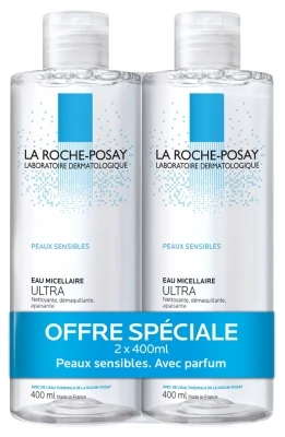 La Roche-Posay Micellar Water Sensitive Skins 2 X 400ml 1 La Roche-Posay Micellar Water Sensitive Skins 2 X 400ml