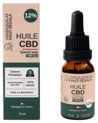 Laboratoire Du Haut-Ségala CBD Oil Large Spectrum 12% Natural 15ml 1 Laboratoire Du Haut-Ségala CBD Oil Large Spectrum 12% Natural 15ml