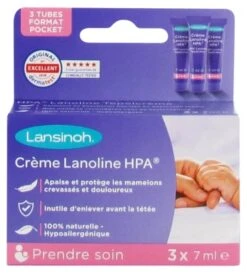 Lansinoh Lanoline Cream HPA For Nipples 3 X 7ml