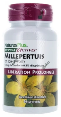 Natures Plus Herbal Actives St. John's Wort Extended Release 60 Tablets