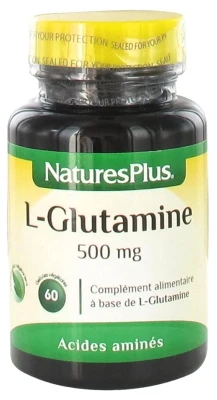 Natures Plus L-Glutamine 500 Mg 60 Capsules Vegetables
