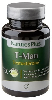 Natures Plus T-Man Testosterone 30 Vegetable Capsules