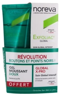 Noreva Exfoliac Global X-Pro Intensive Global Care 30 Ml + Gentle Foaming Gel 100 Ml Free