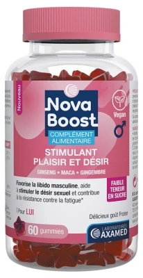 Nova Boost Pleasure And Desire Stimulant For Him 60 Gummies