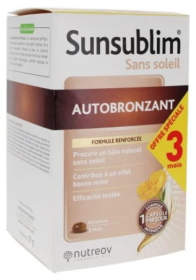 Nutreov Sunsublim Self-Tanner 84 Capsules 1 Nutreov Sunsublim Self-Tanner 84 Capsules