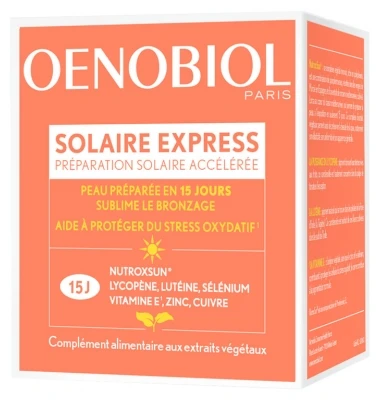 Oenobiol Sun Express 15 Capsules 1 Oenobiol Sun Express 15 Capsules