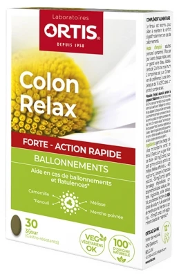 Ortis Colon Relax Forte Bloating 30 Tablets 1 Ortis Colon Relax Forte Bloating 30 Tablets