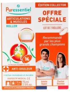 Puressentiel Joints Roller With 14 Essential Oils 2 X 75ml