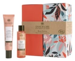 Sanoflore Rosa Fresca Light Cream Organic 40ml + Aqua Rosa Botanical Water Care Intense Hydration Organic 50ml Free
