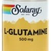 Solaray L-Glutamine 500mg 50 Vegetable Capsules