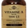 Solgar Dry Vitamin A 5000 UI 100 Tablets