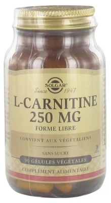 Solgar L-Carnitine 250mg 90 Vegetable Capsules