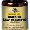 Solgar Saw Palmetto Berries 100 Vegetable Capsules