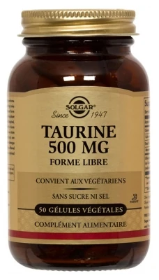 Solgar Taurine 500mg 50 Vegetable Capsules