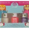 Suncoat Girl Kit 3 Nail Polishes Peel-Off Water-Based + 1 Stickers Sheet