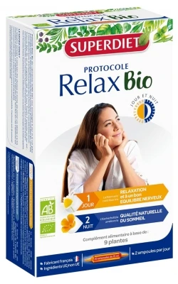 Superdiet Relax Protocol Day & Night 20 Organic Phials 1 Superdiet Relax Protocol Day & Night 20 Organic Phials