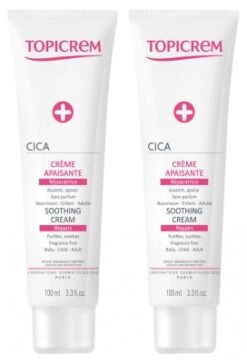Topicrem CICA Repair Soothing Cream 2 X 100ml